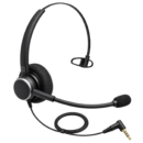 Căști profesionale mono cu microfon braț flexibil (HSB-02SA) – Jack 3.5mm