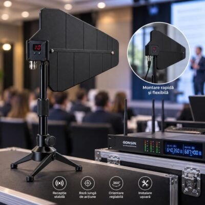 Antenă direcțională activă Gonsin GX-ANT101-X în sală de conferință